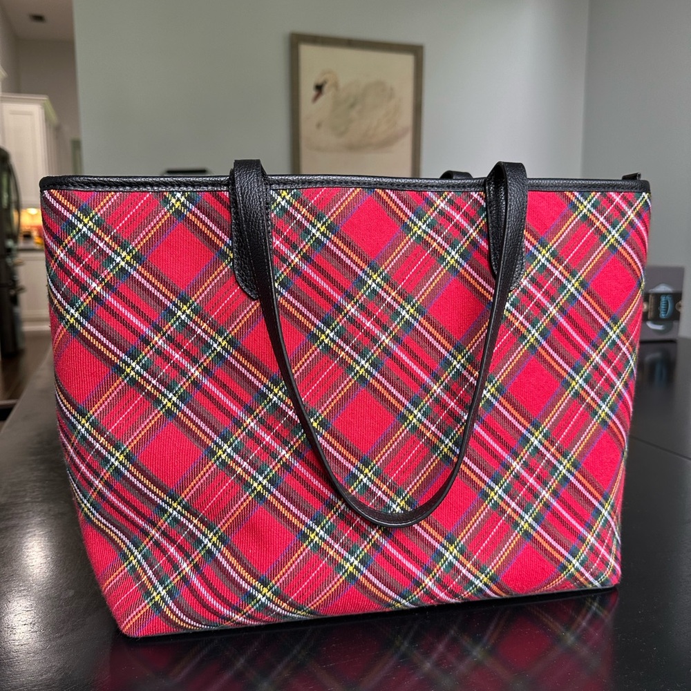 Talbots Tartan Plaid Tote